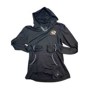 Mizzou Women's Medium Black Hooded‎ Pullover Long Sleeve Colosseum Hand Warmers